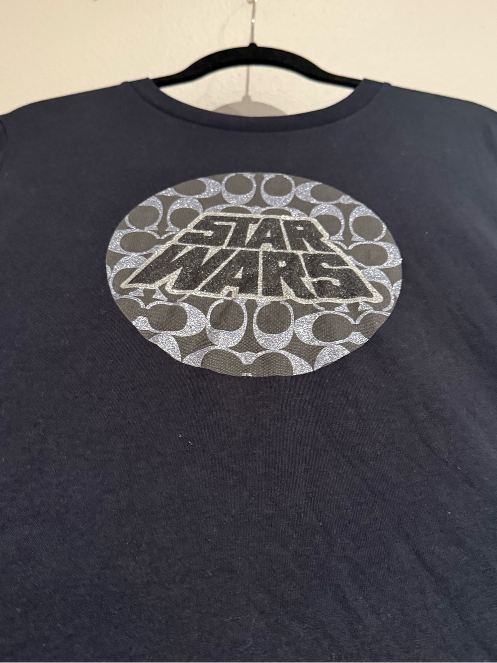 Coach x Star Wars Limited Edition Signature Black Logo T Shirt